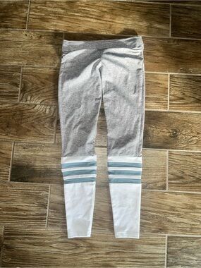 Bombshell Sportswear Grey, White and Light Blue Girls' Leggings
